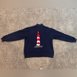 Eddie Bauer patchwork light house quarter zip